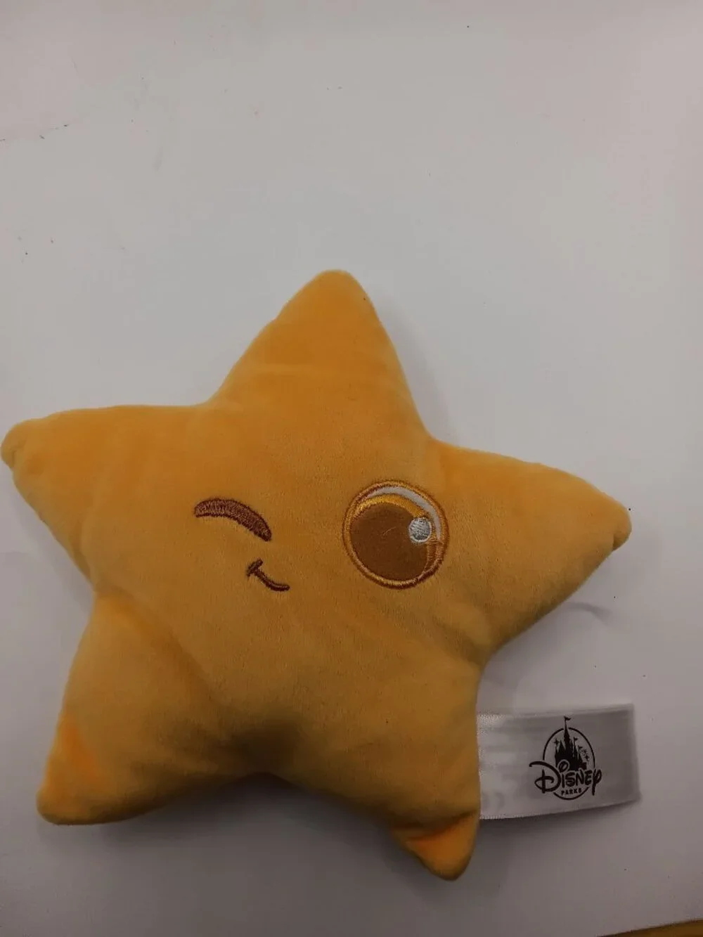 Disney Pixar Pier Star Plush Winking La Luna Gold Yellow 7”
